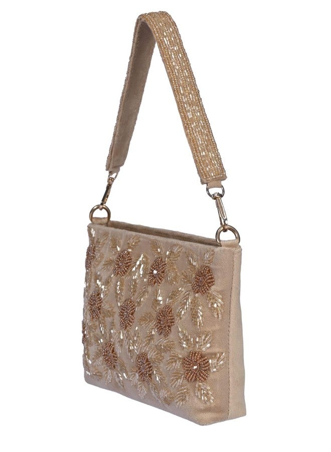 حقائب يد نسائية مطرزة بالزهور من BAG IN ENTERPRISE، 8 تصاميم أنيقة تناسب جميع المناسبات (بني فاتح) - Image 4